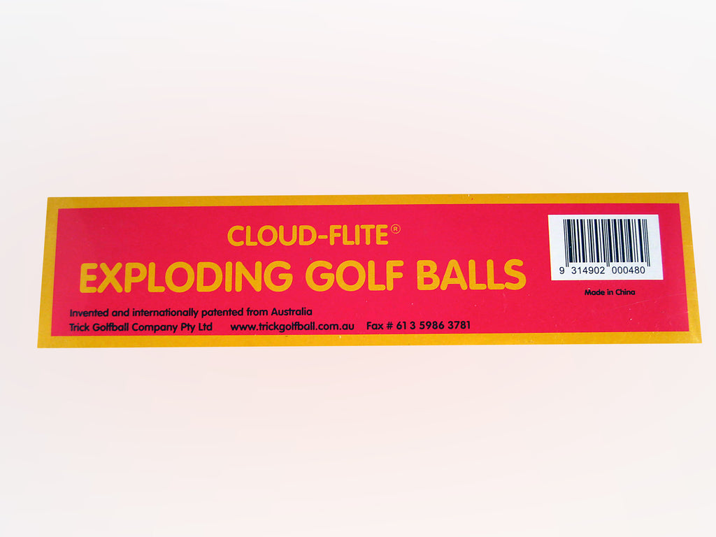 Exploding Golf Balls - 4 Pack | The One Stop Fun Shop
