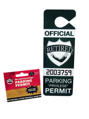 Over The Hill Parking Permit